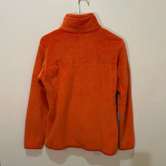 Patagonia Women’s Quarter Zip Orange Fleece Pullover M - Picture 5 of 5